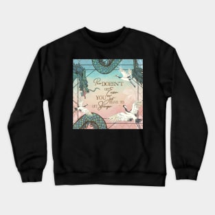 Six Crimson Cranes Crewneck Sweatshirt